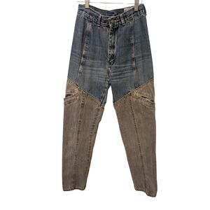 Vintage Jordache Two Toned Straight Leg Jeans Blue Gray 90s Y2K Denim Cotton